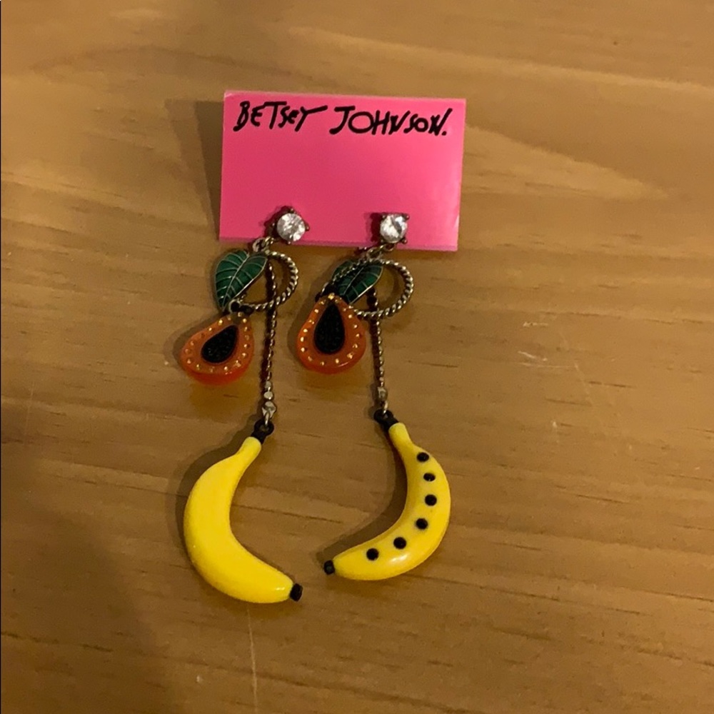 Banana earrings